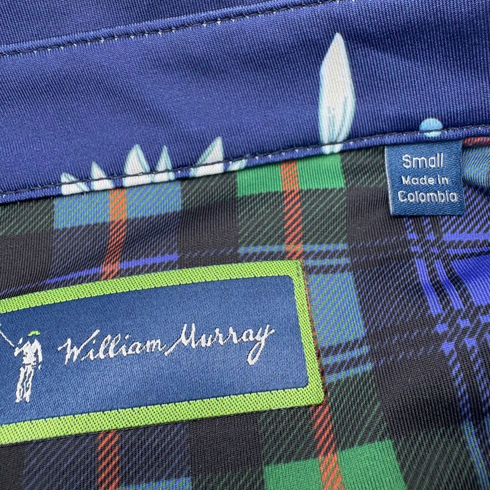 William Murray Mums Floral Golf Polo Shirt Short Sleeve Colorful Size Small - Picture 2 of 7